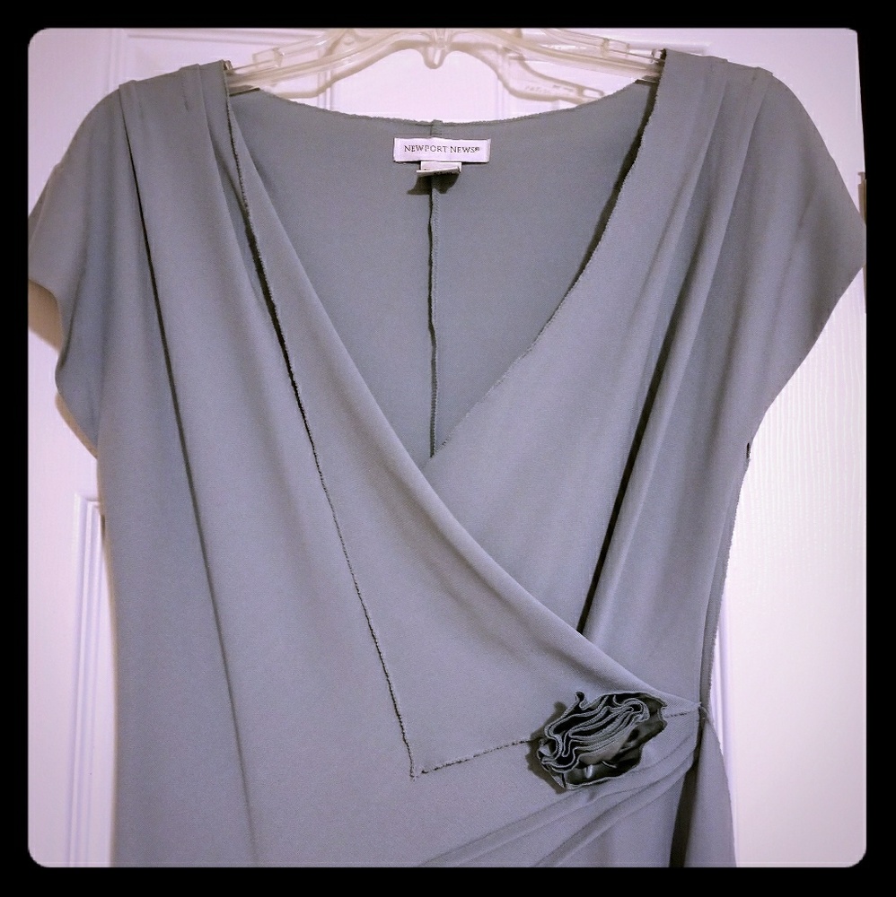 Long green dress